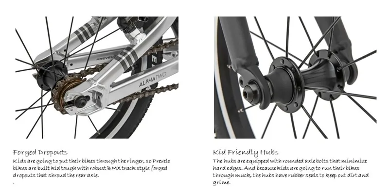 Prevelo Alpha Two 16 Inch Kids Complete Bike Silver-3